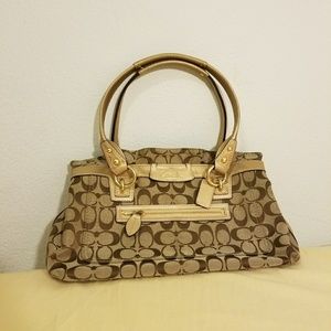 COACH Monogram Canvas Satchel